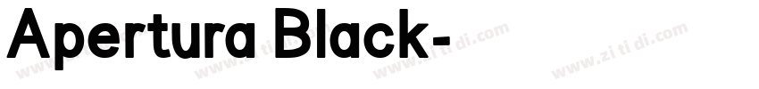 Apertura Black字体转换